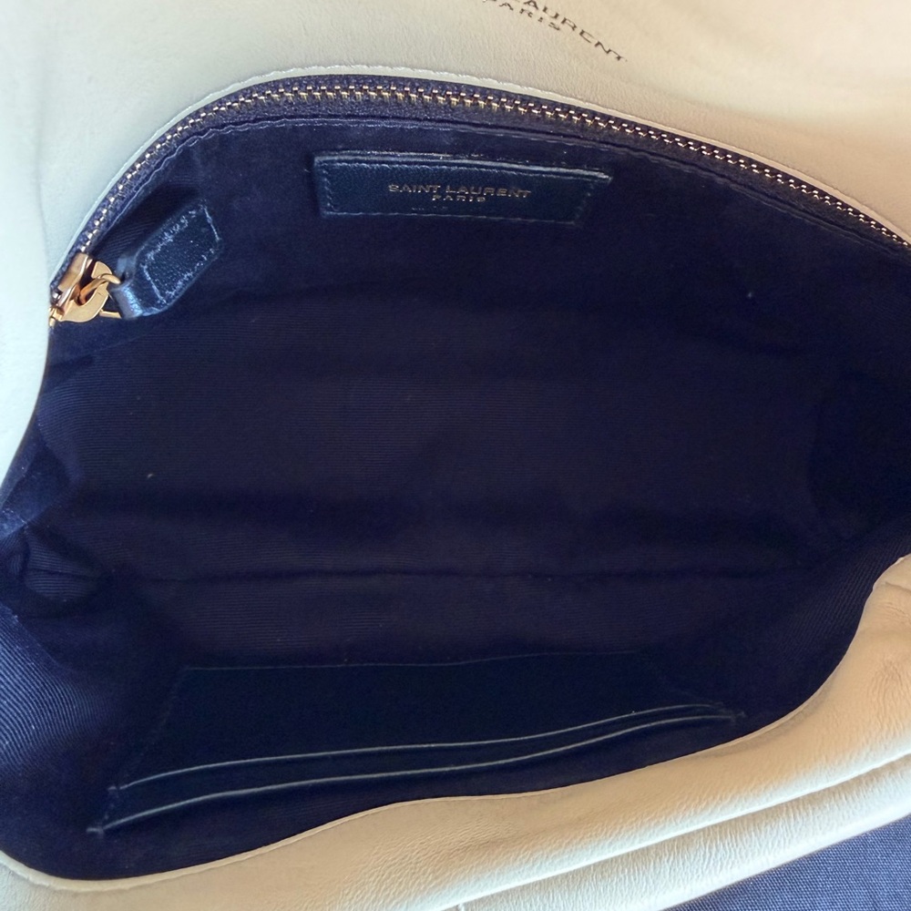 Saint Laurent Toy Puffer Lambskin Quilter Shoulder Bag Beige - Picture 15 of 16